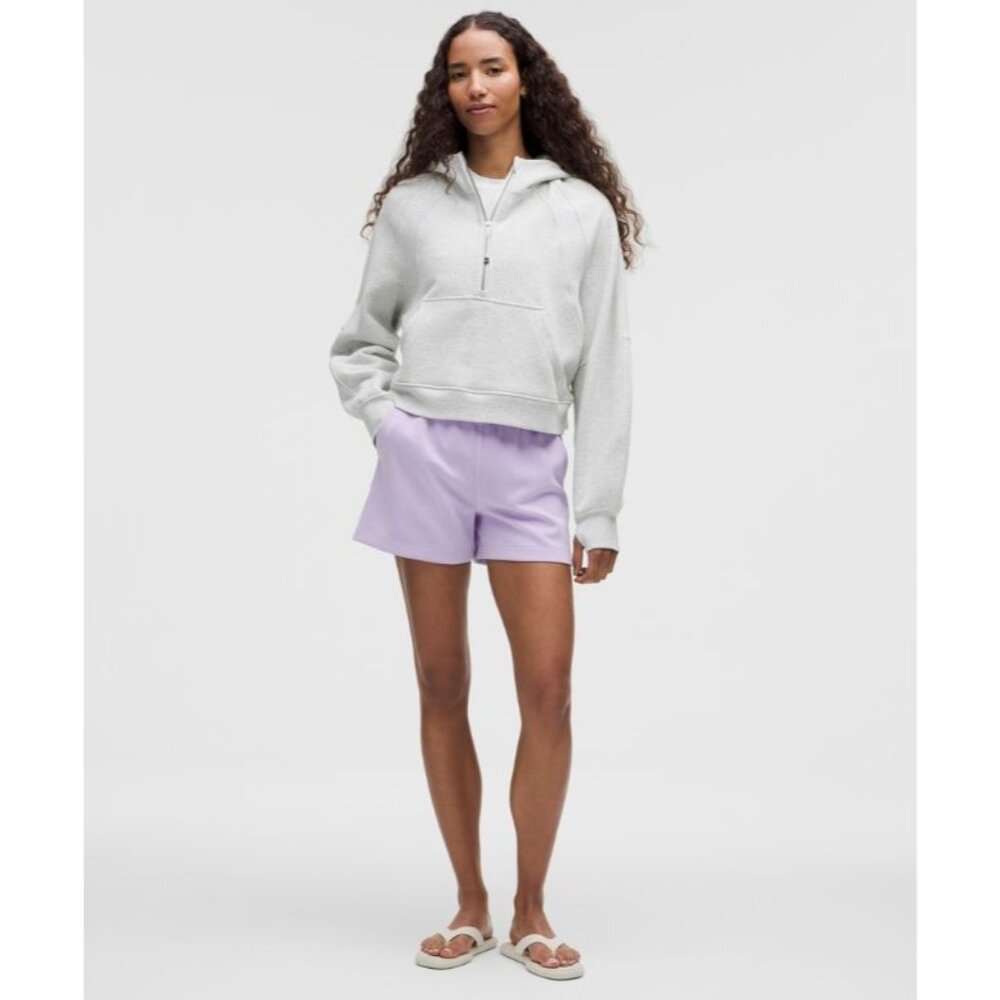 Lululemon Softstreme Shorts Size 2 Drawstring Waist & Pockets Lilac Ether